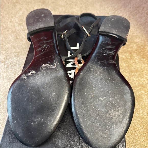 Chanel chain link sandals Size 37.5 - Picture 5 of 7